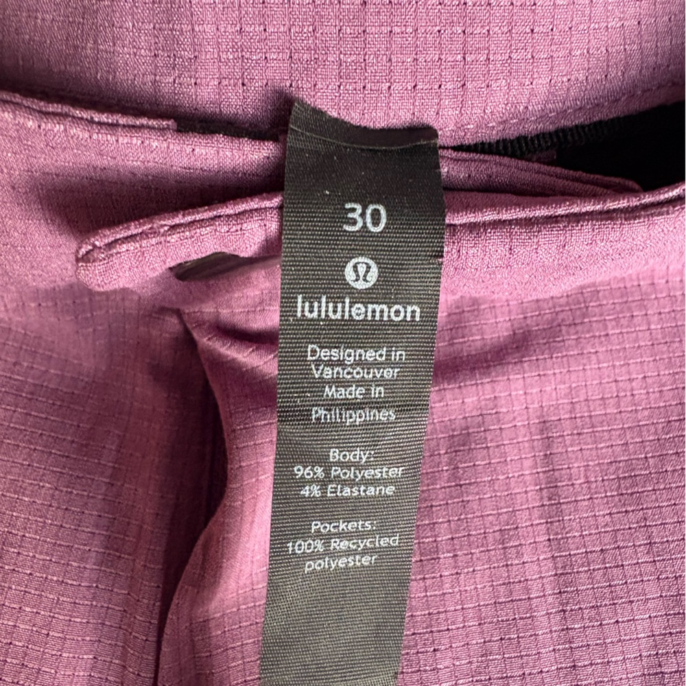 Lululemon Men’s Commission Short Classic 7" Purple Size 30 - Picture 6 of 8